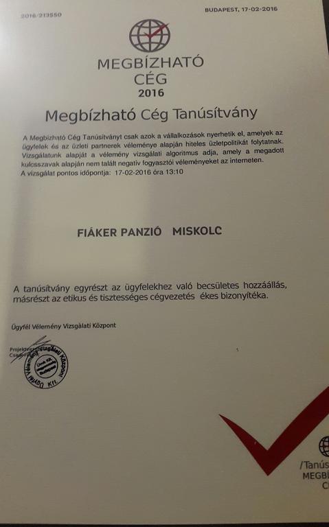 Fiaker Panzio Hotel Miskolc Luaran gambar